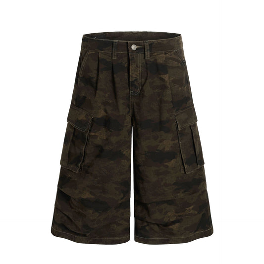 THECADE Camouflage Shorts