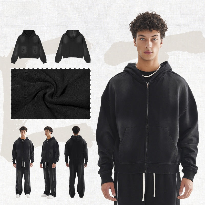 THECADE Distressed Hoodie