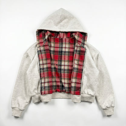 Two-sided zip-up hoodie