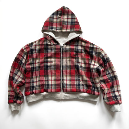 Two-sided zip-up hoodie