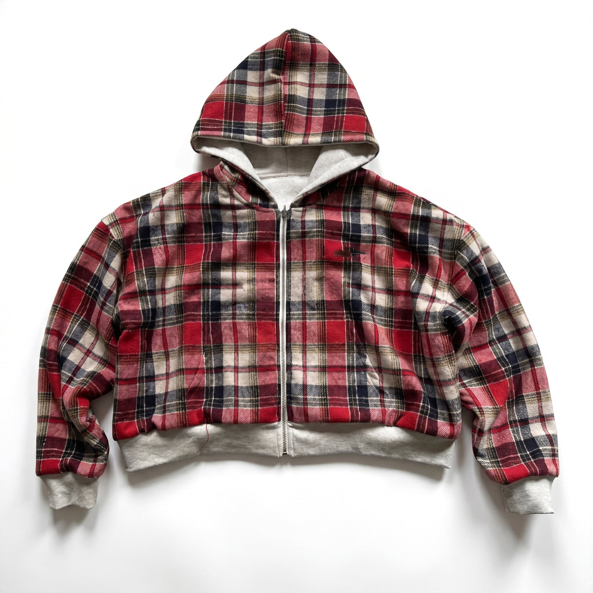 Two-sided zip-up hoodie