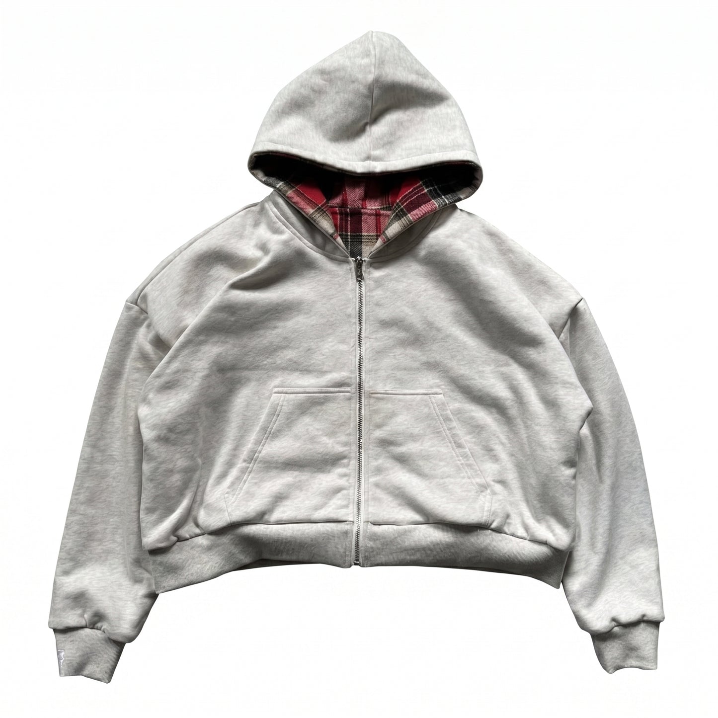Two-sided zip-up hoodie