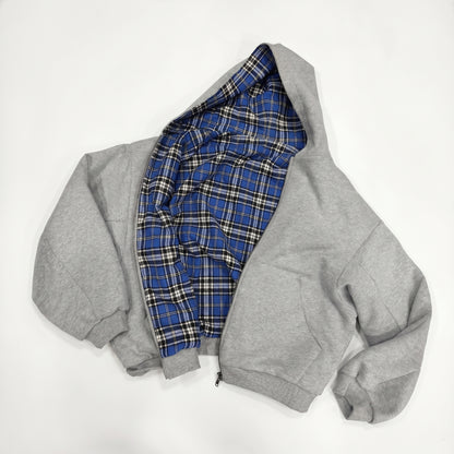 Two-sided zip-up hoodie