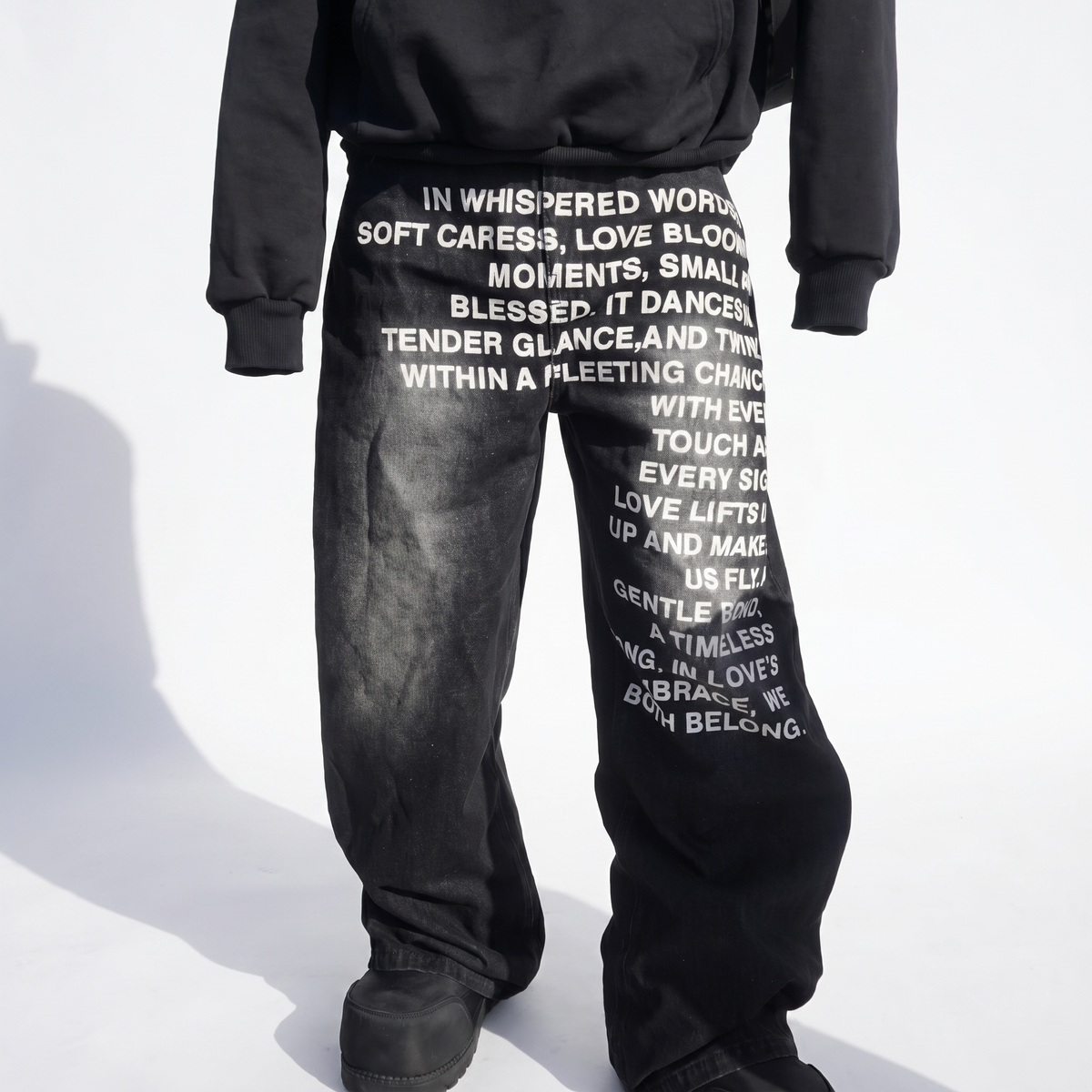 Black Letter Jeans