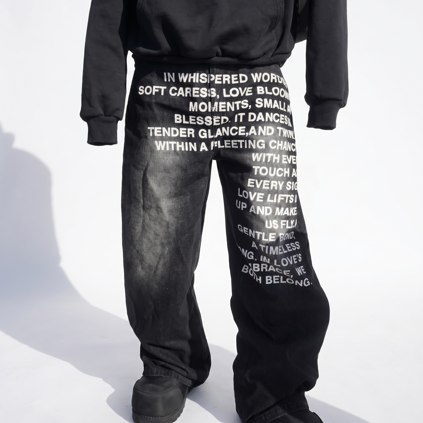 Black Letter Jeans