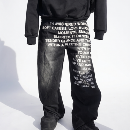 Black Letter Jeans