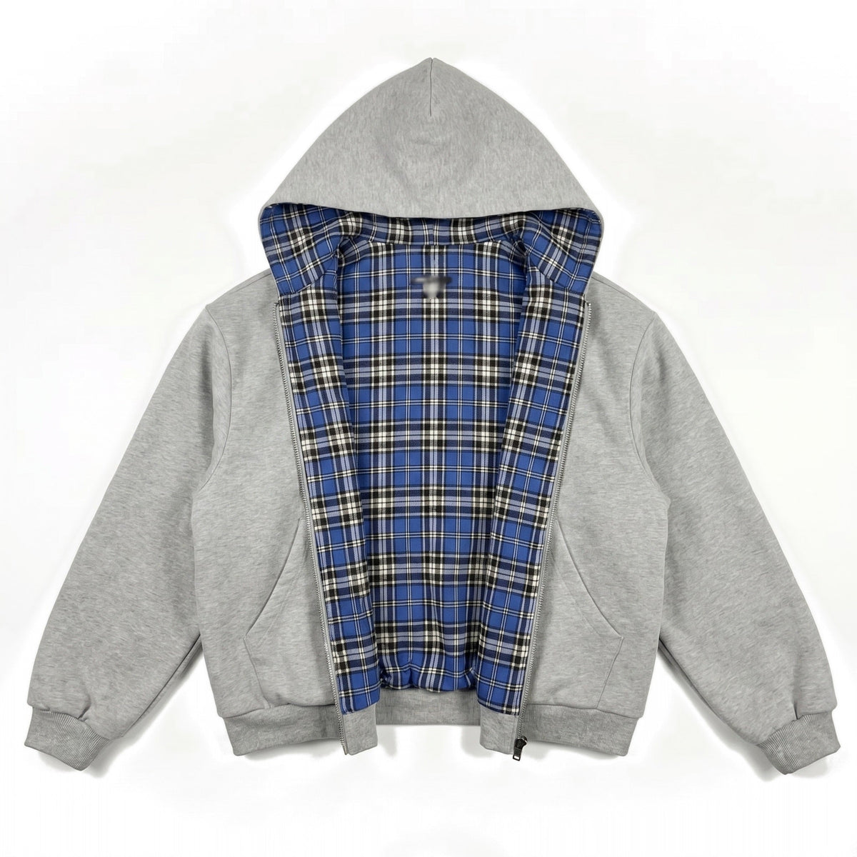 Two-sided zip-up hoodie