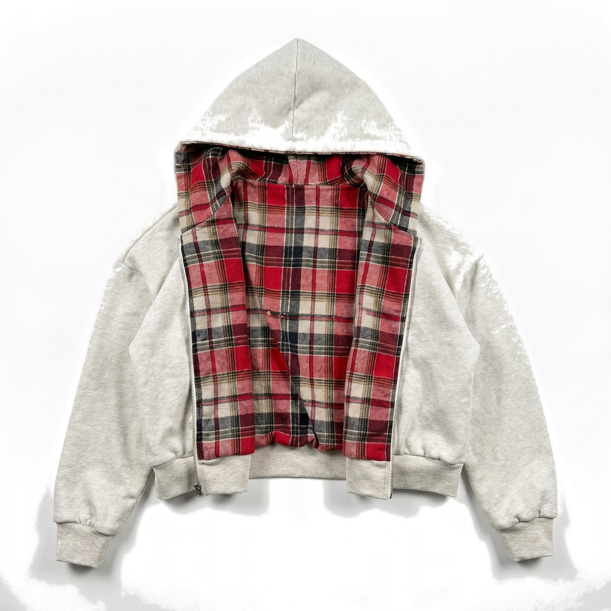 Two-sided zip-up hoodie