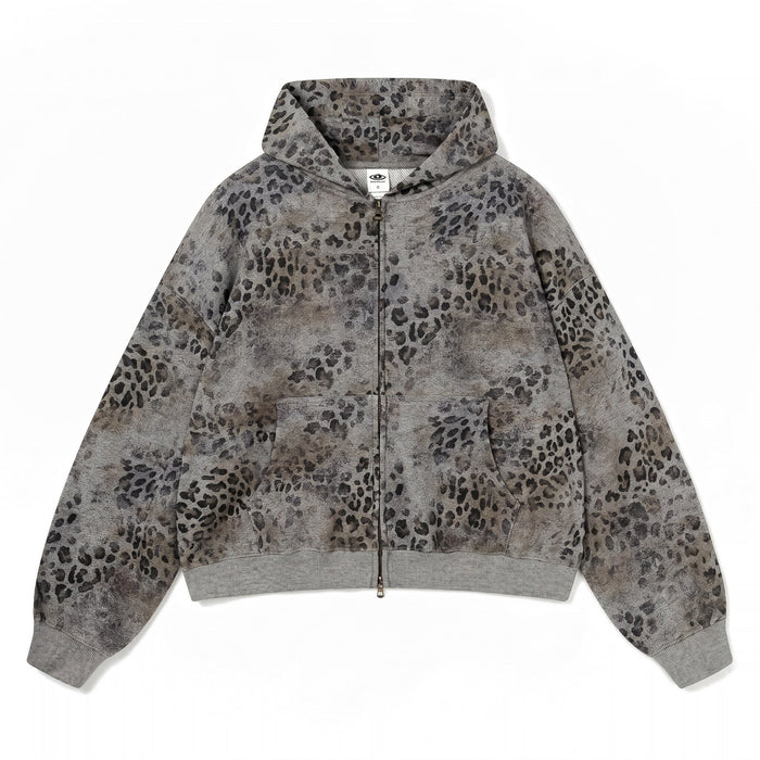 Leopard Fleece Hoodie