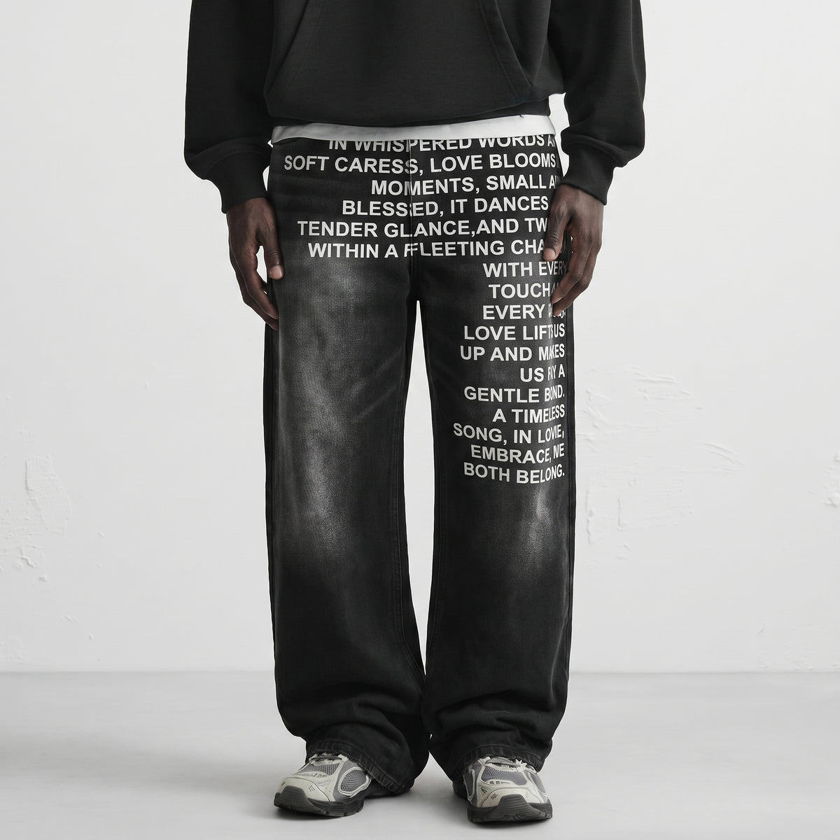 Black Letter Jeans