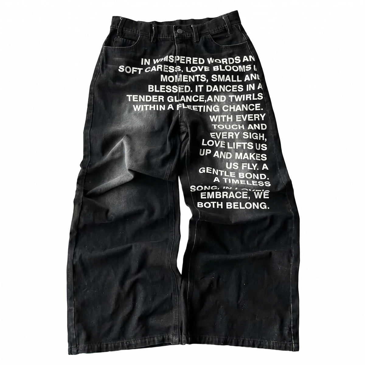 Black Letter Jeans