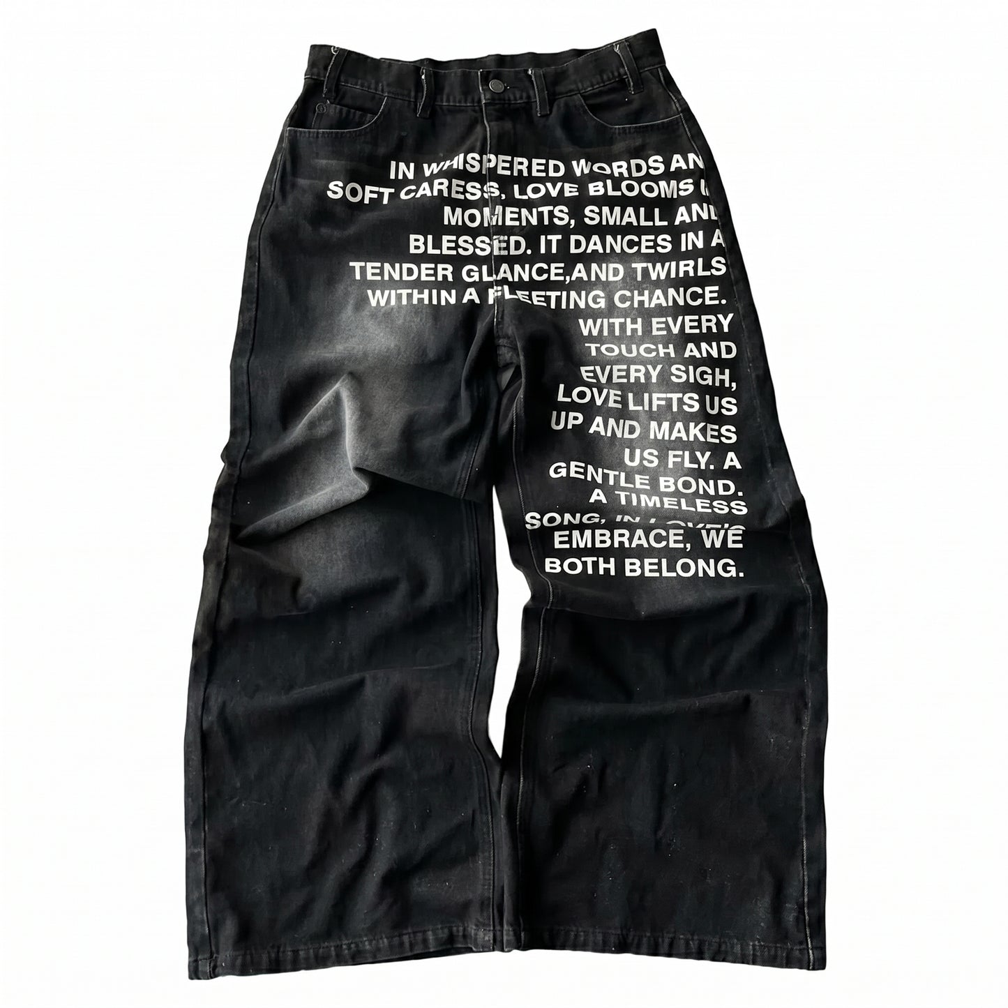 Black Letter Jeans