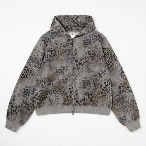 Leopard Fleece Hoodie