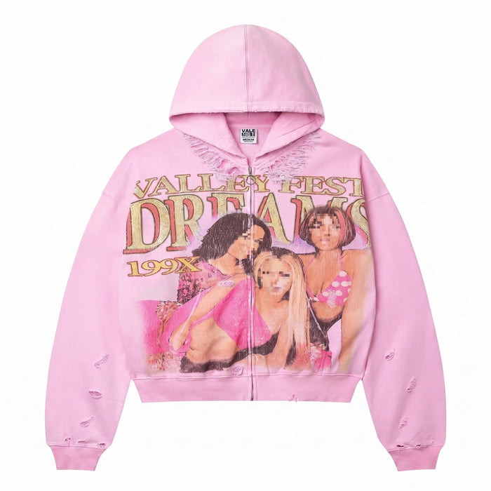 Nostalgia Pink Hoodie