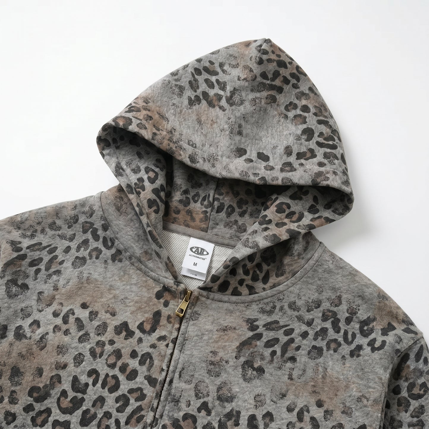 Leopard Fleece Hoodie