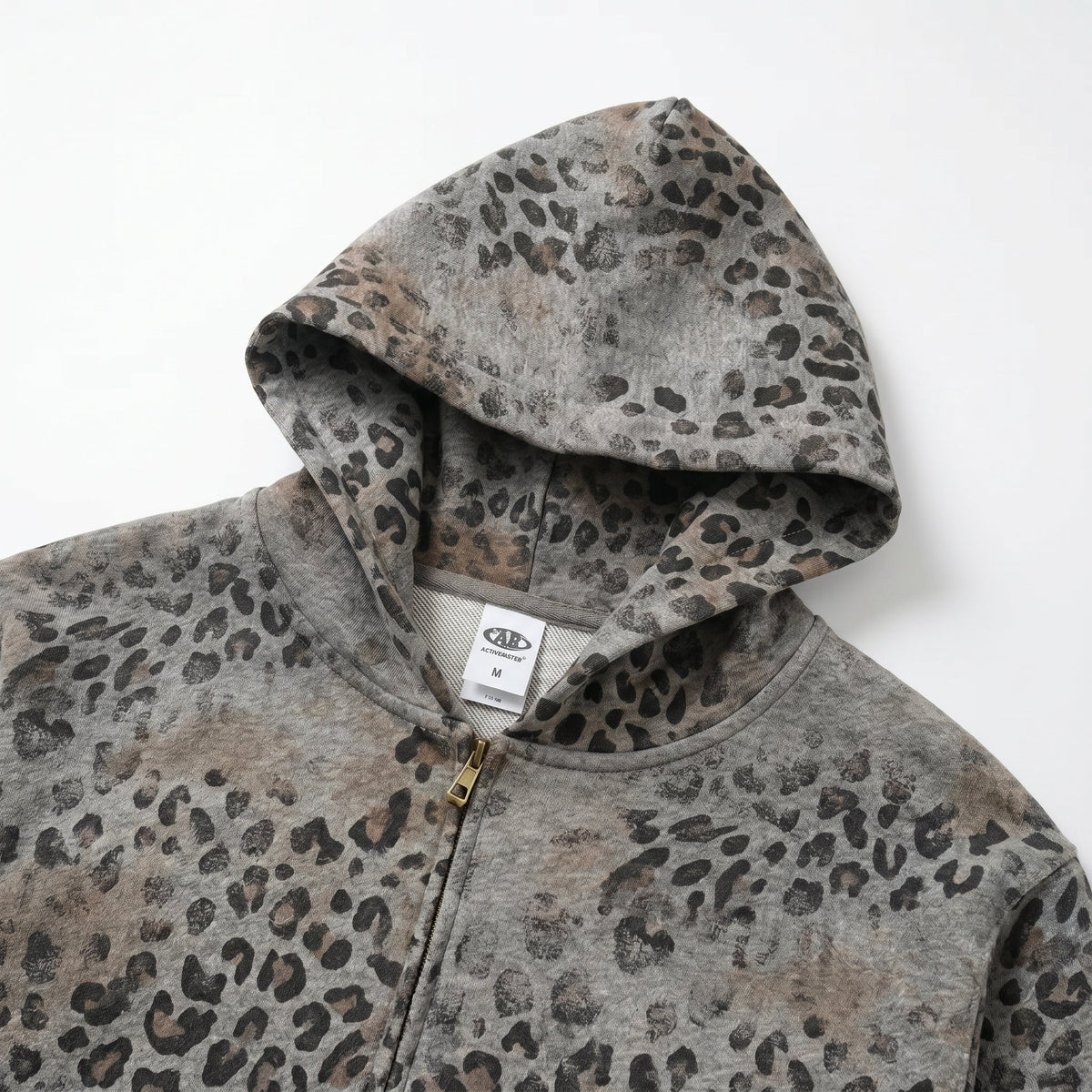Leopard Fleece Hoodie