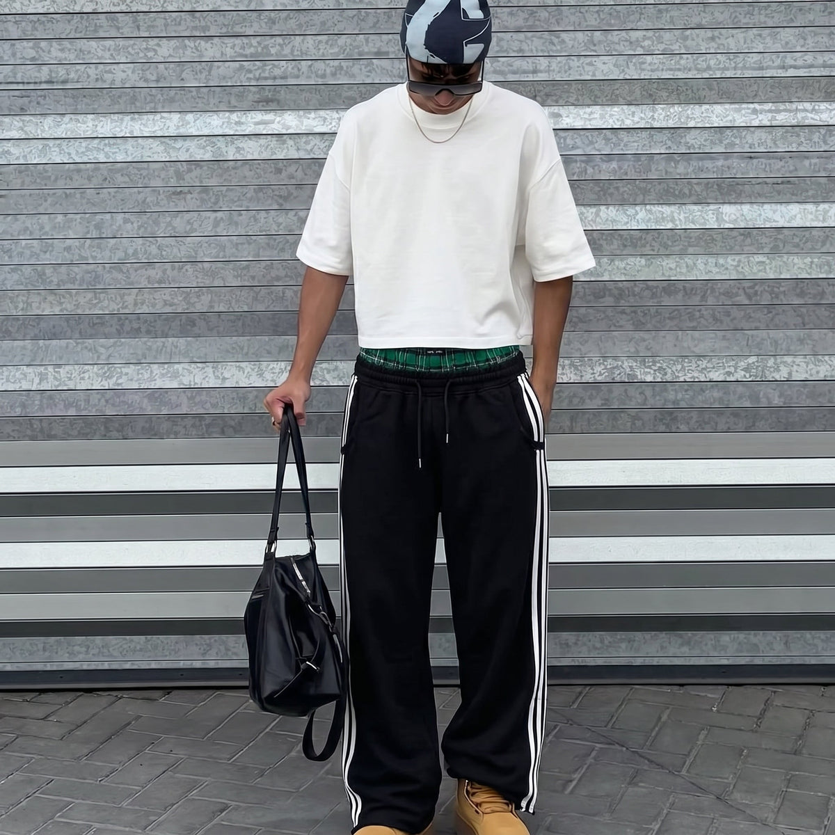 Double-Waist Sweatpants - THECADE