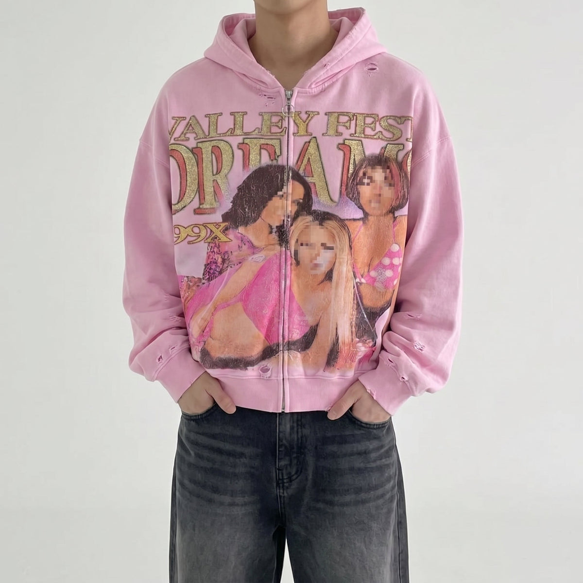 Nostalgia Pink Hoodie
